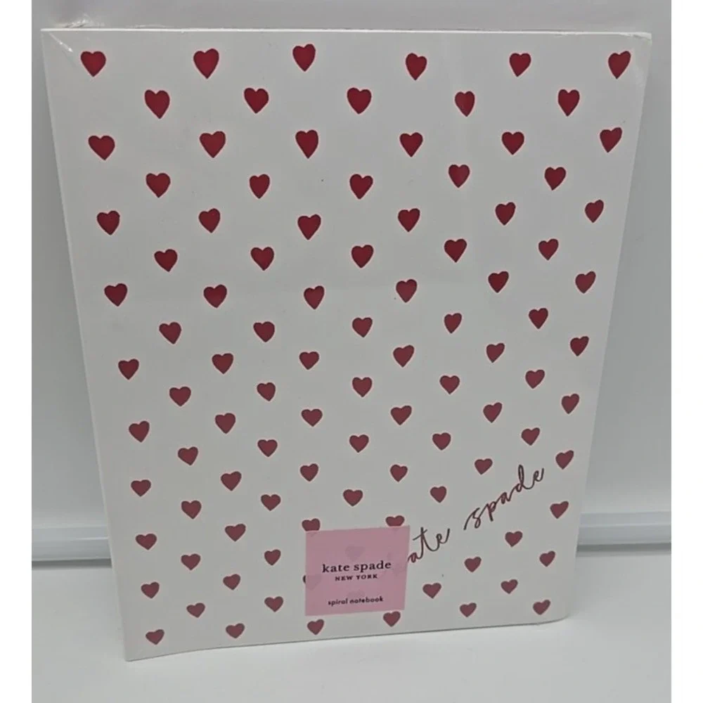 NWT Kate Spade Mini Hearts Spiral Notebook Note‎ Pad Lined Pages Paper Journal